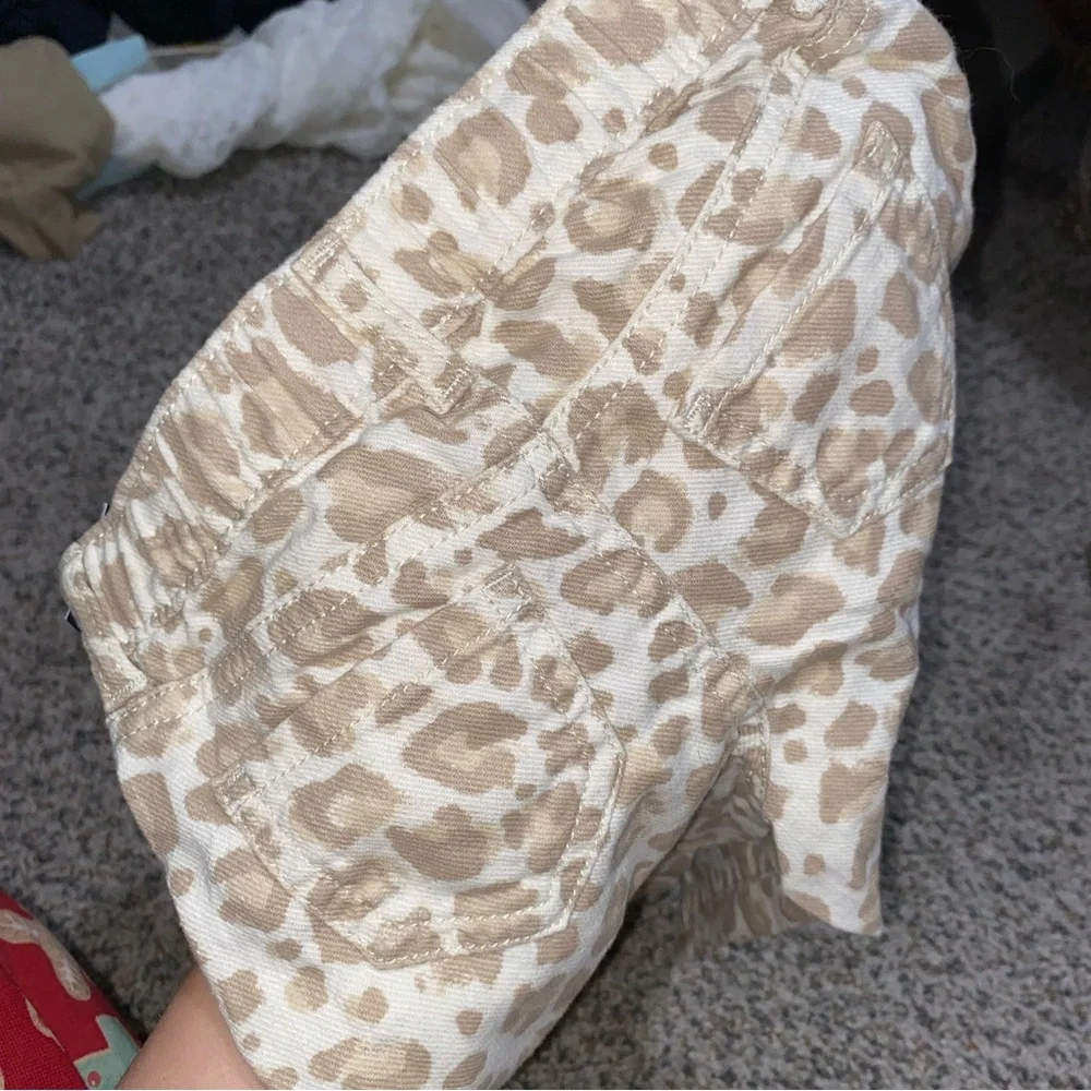 728 Oshkosh animal print toddler girls fashion leopard print flare pants